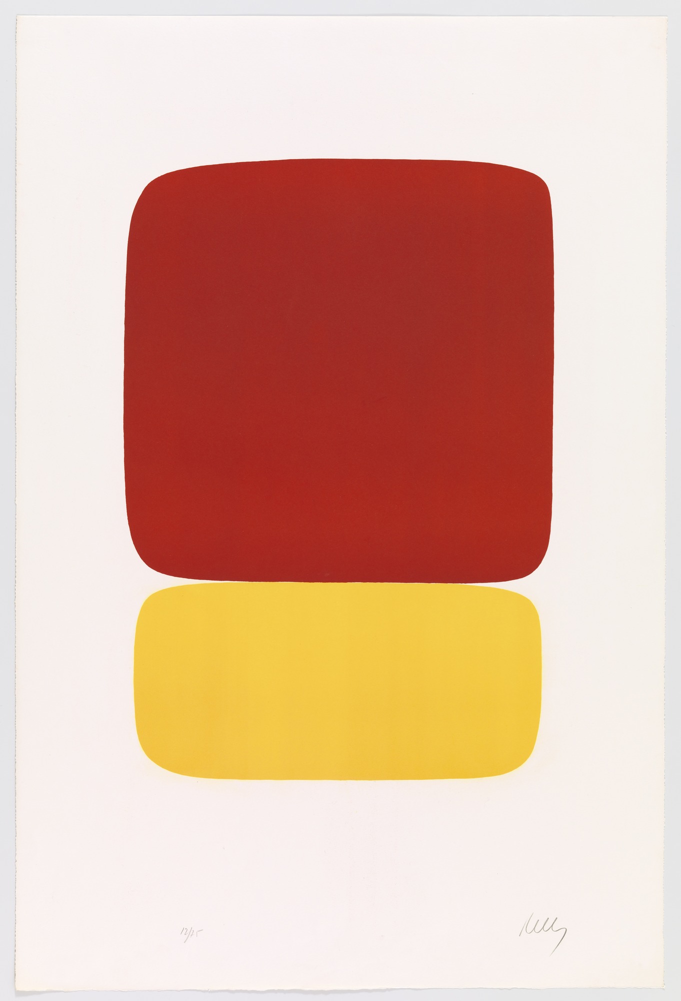 Ellsworth Kelly. Red over Yellow (Rouge sur jaune) from Suite of ...