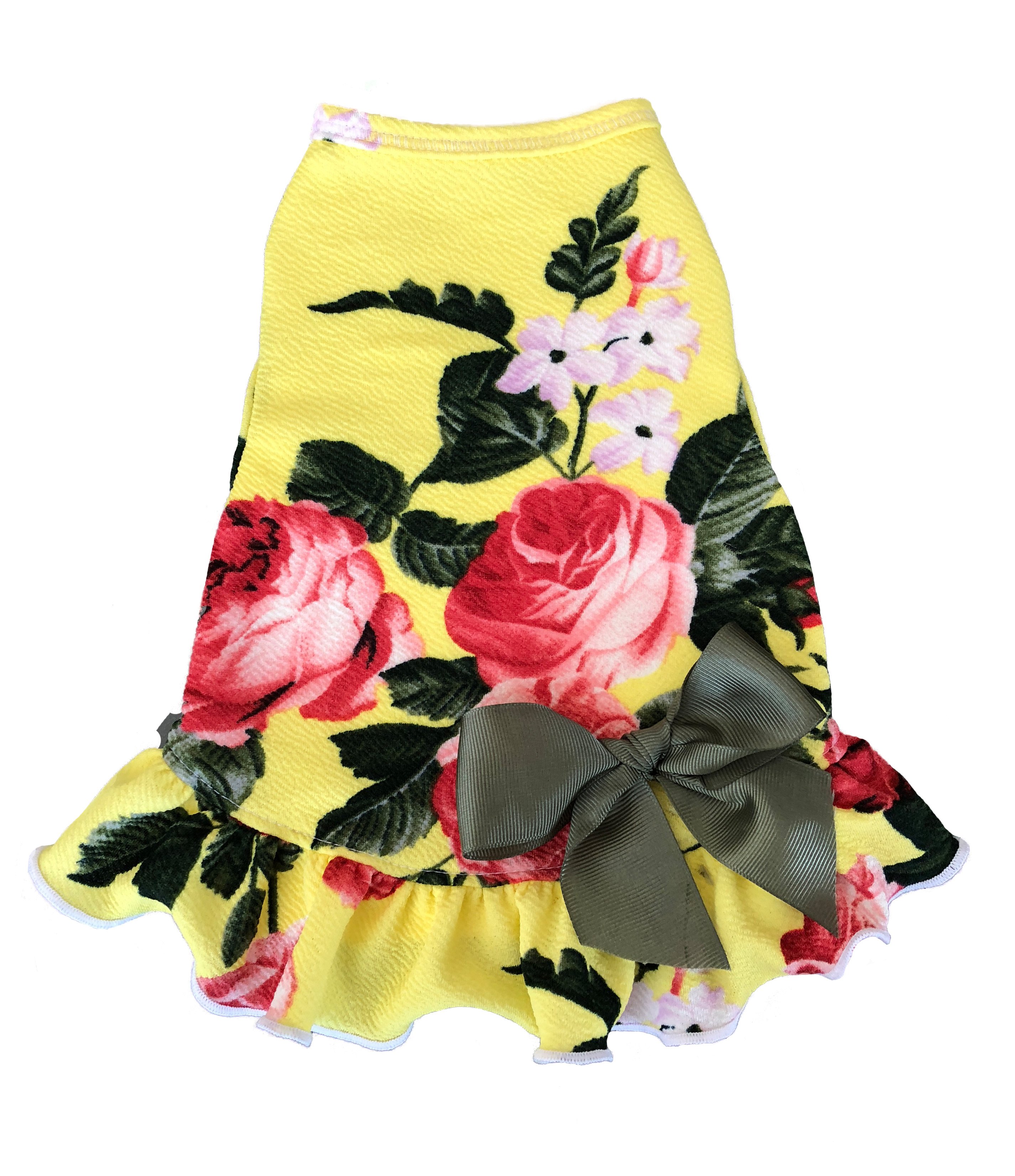 VINTAGE YELLOW ROSE W/SATIN BOW 968496 YELLOW | i see spot
