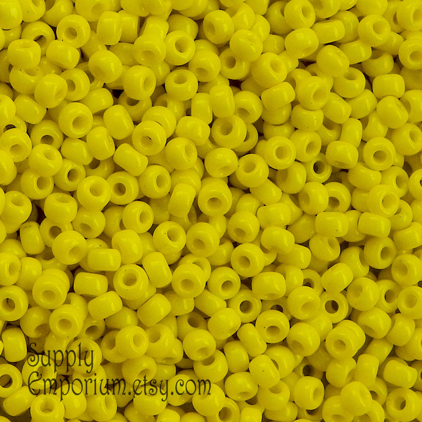 8/0 Miyuki Opaque Yellow Seed Beads 15 grams 2197 Miyuki