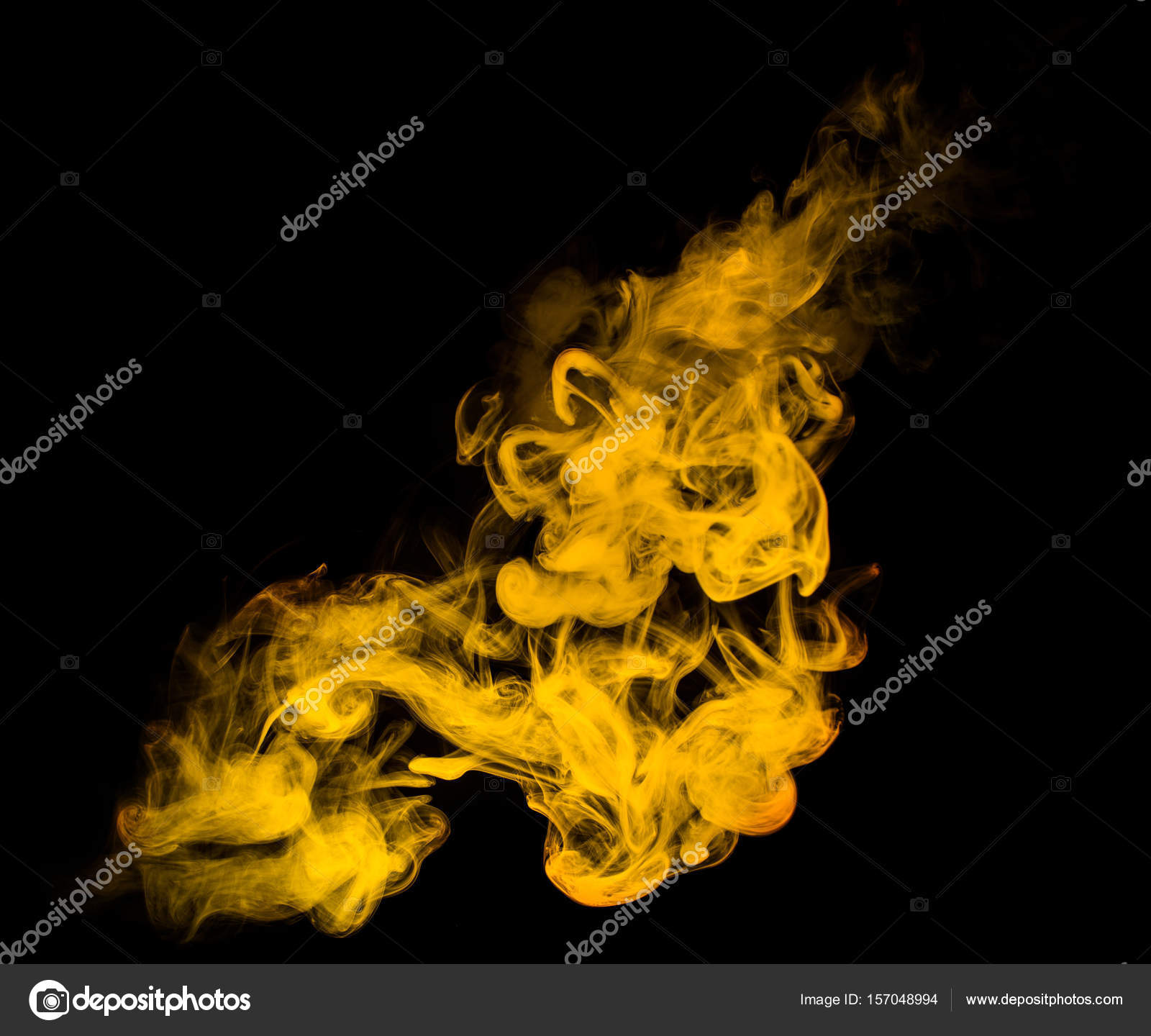yellow smoke shape — Stock Photo © blazeofglory #157048994