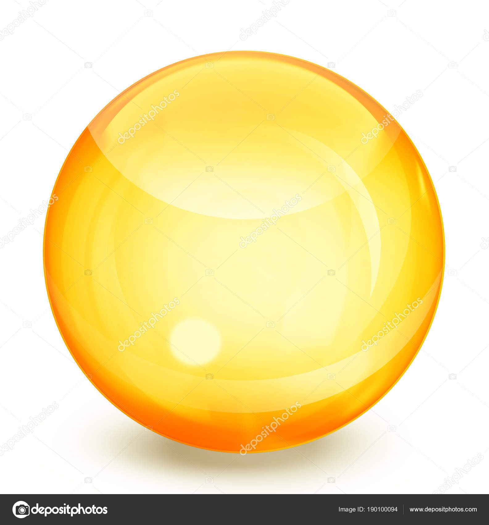 Yellow sphere illustration photo