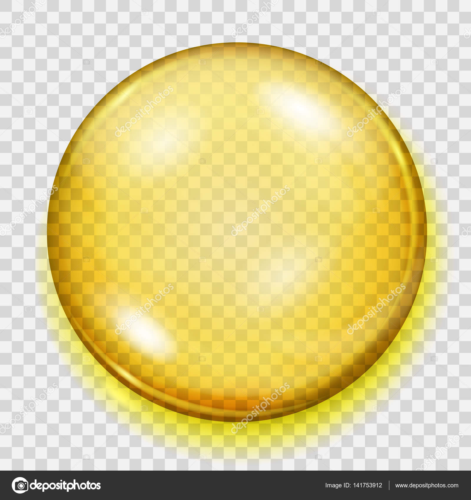 Transparent yellow sphere with shadow — Stock Vector © 31moonlight31 ...