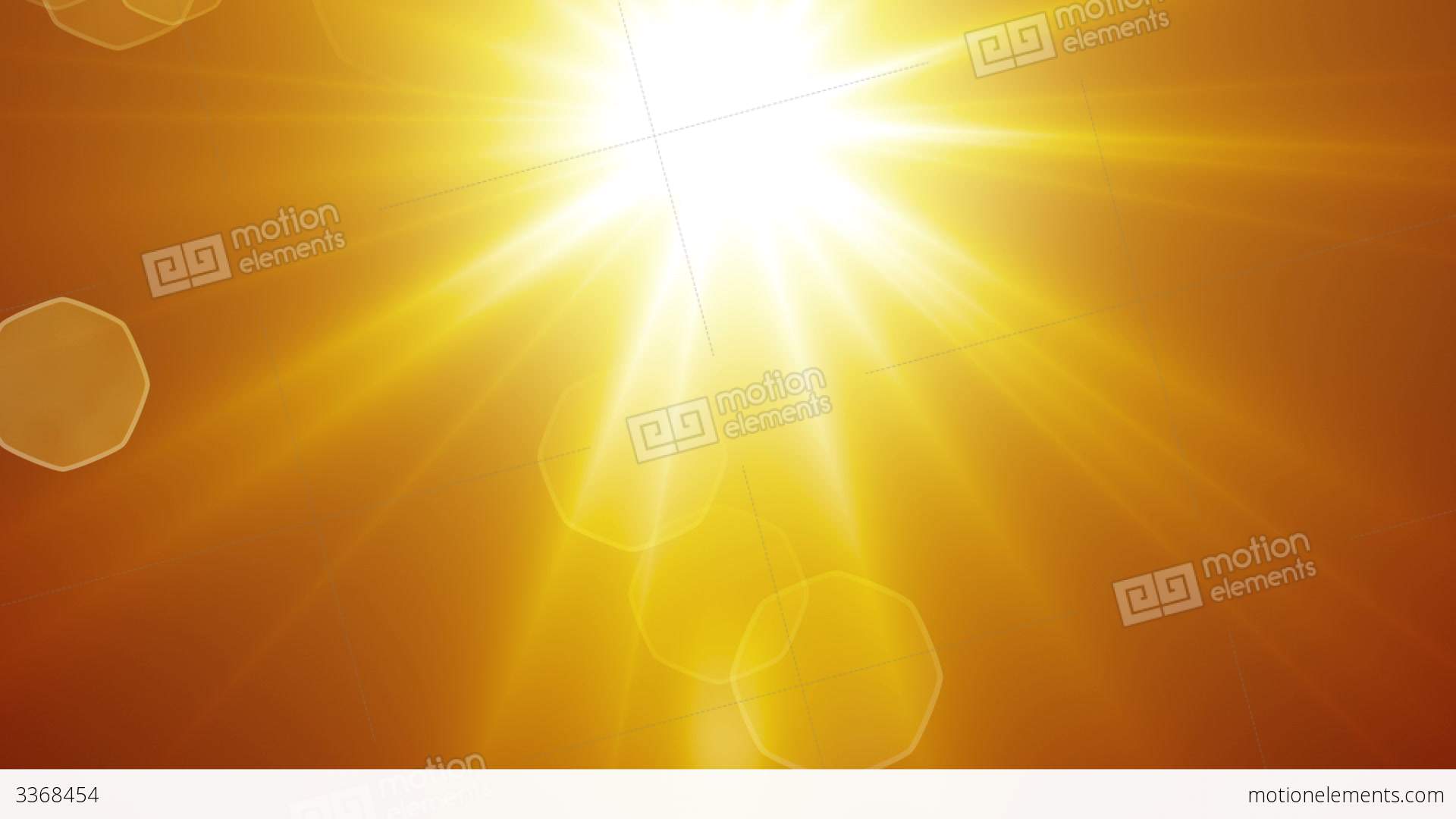 Yellow Sun Rays And Lens Flare Loopable Background Stock Animation ...