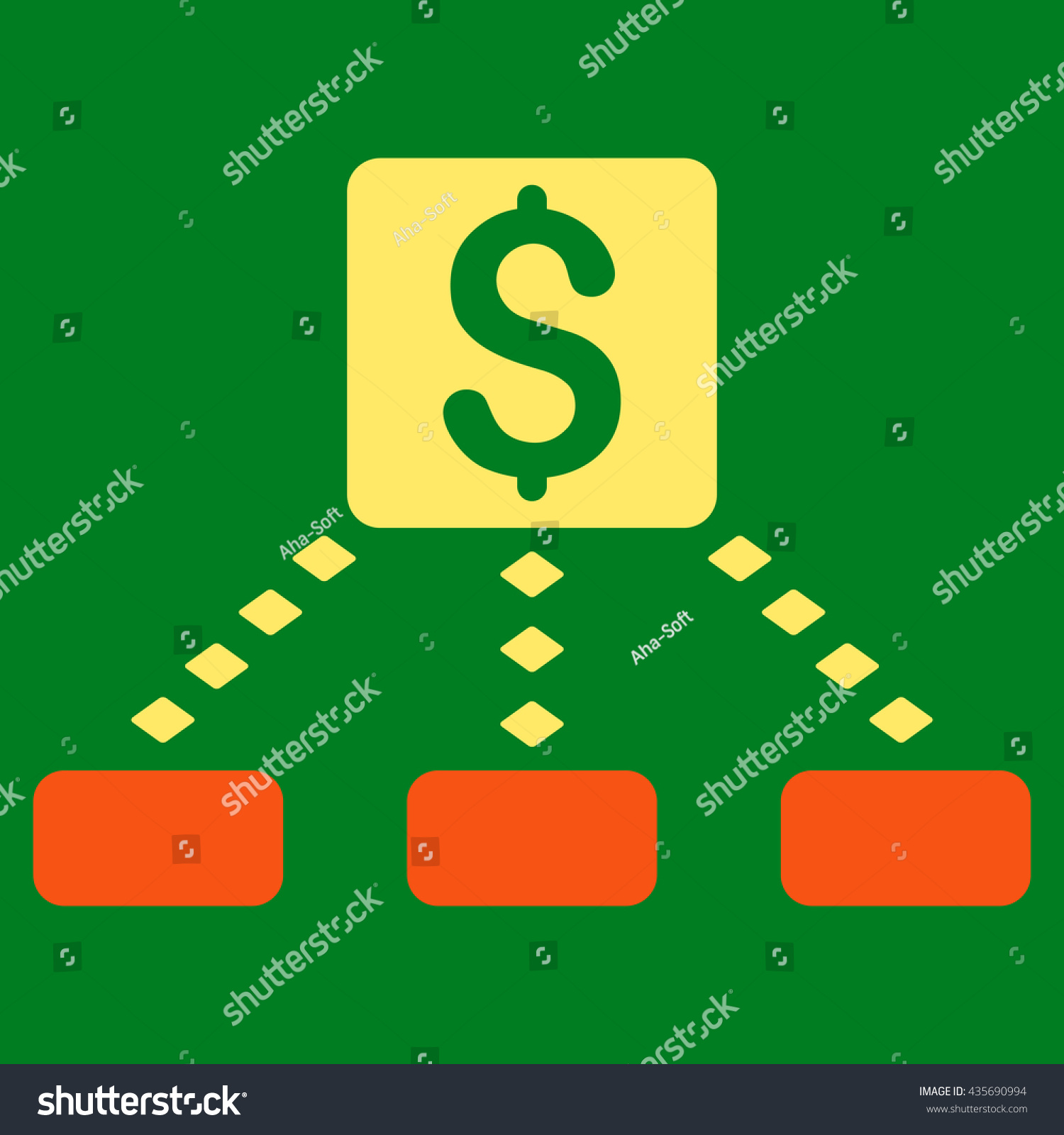 Cashout Scheme Vector Toolbar Icon Style Stock Vector 435690994 ...