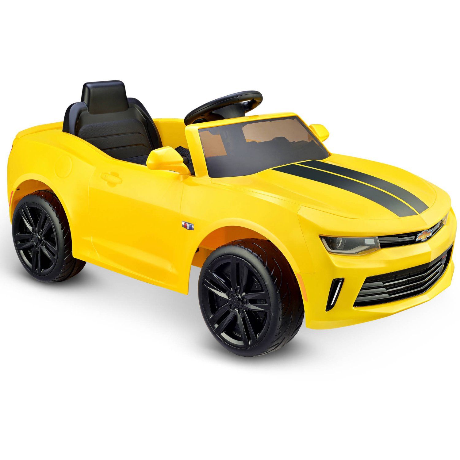 Kids Ride On Toy Electric Car Camaro RS Bumblebee Play Yellow 6V ...