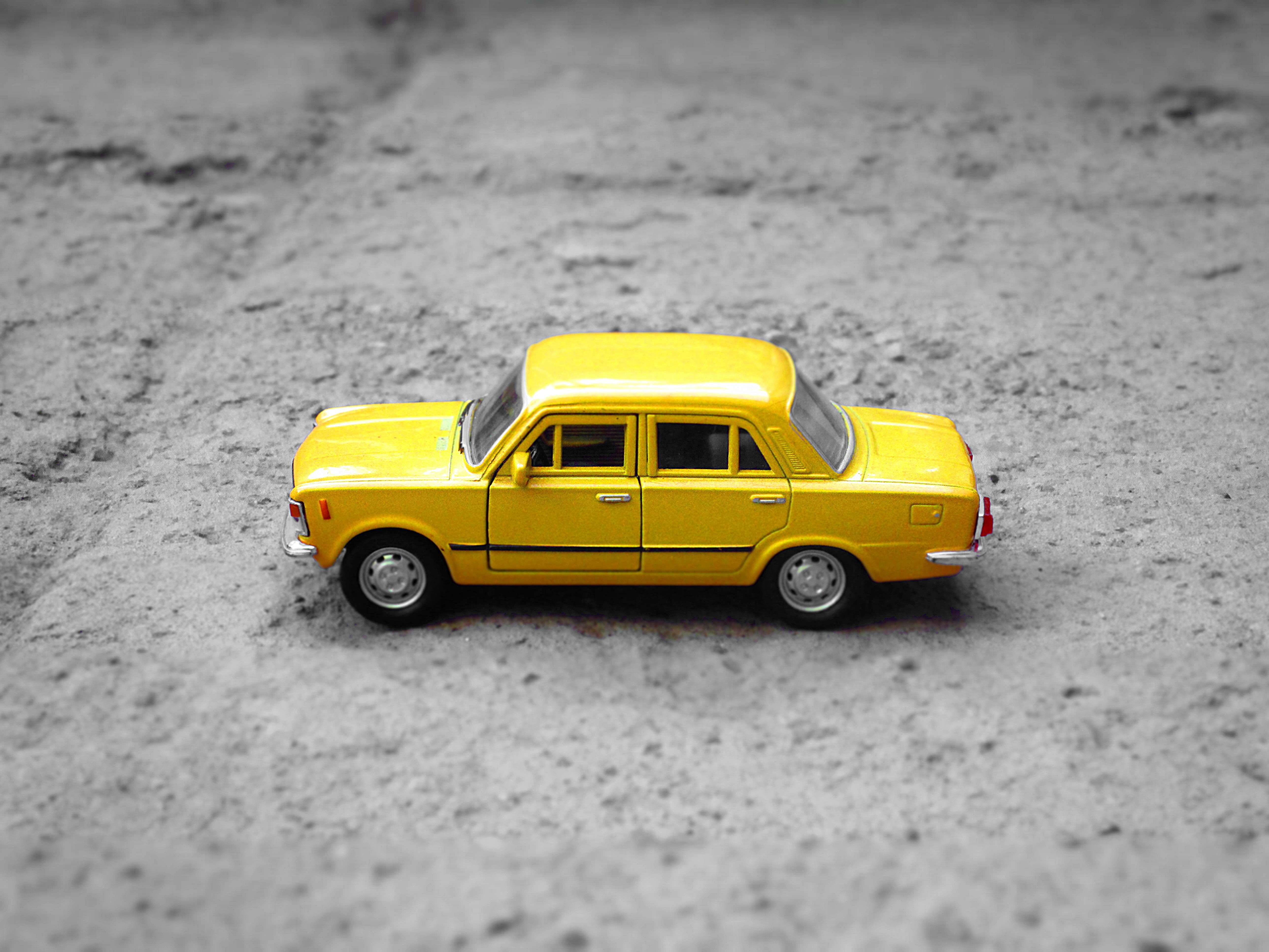 Yellow Toy Car, Car, Drive, Fast, Kid, HQ Photo