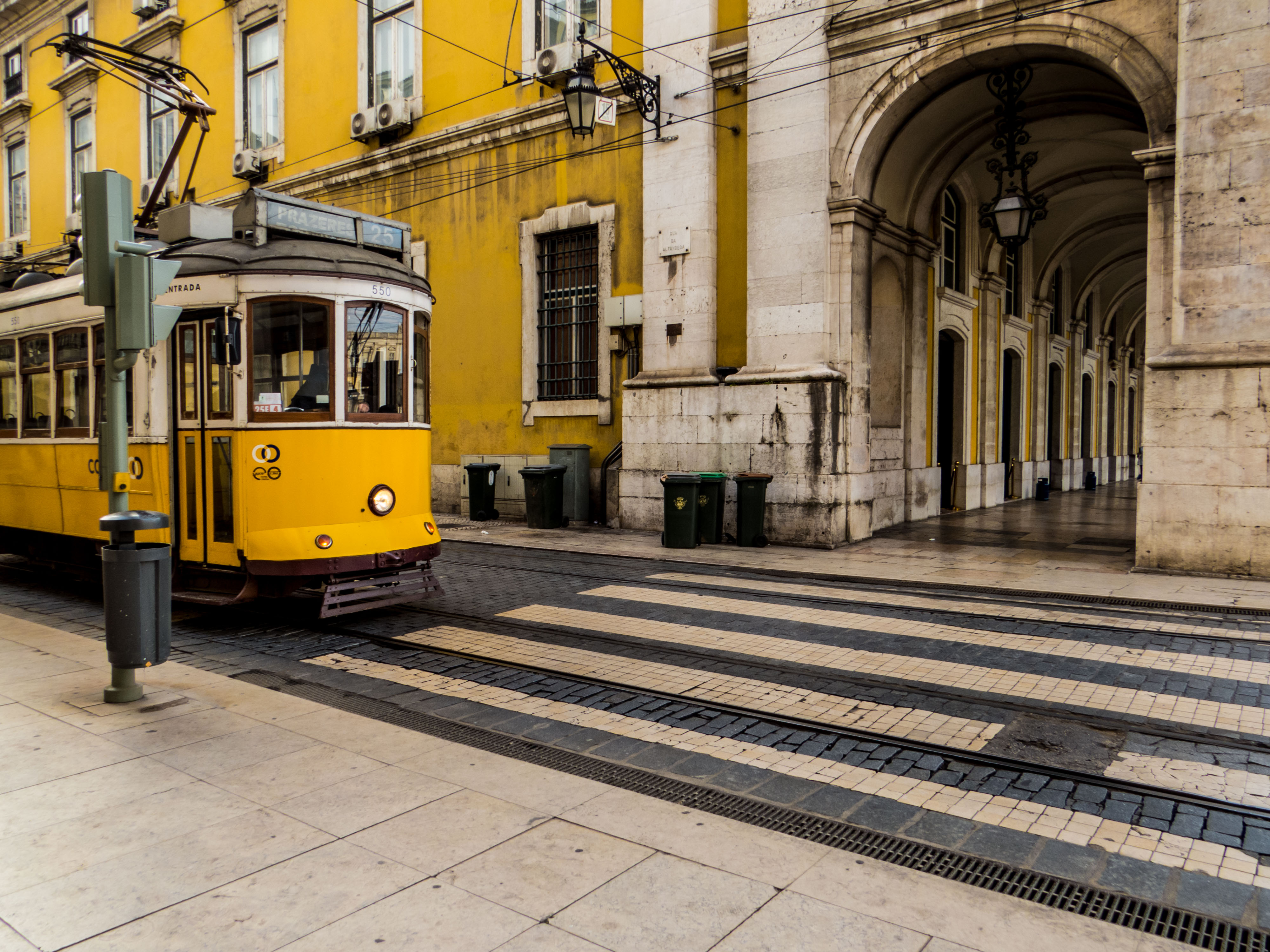 Yellow tram photo