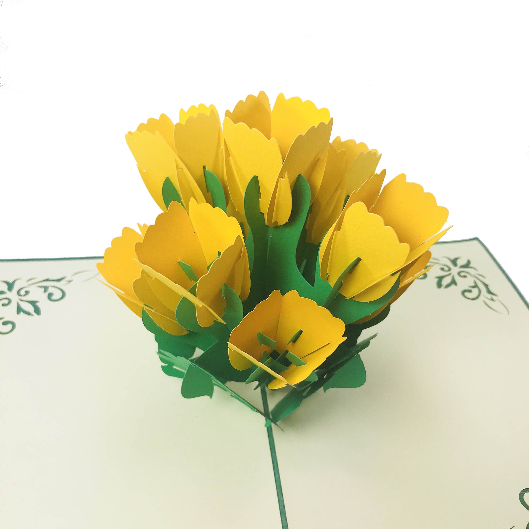 Yellow Tulip - WOW 3D Pop Up Card – WOW Pop Up Card