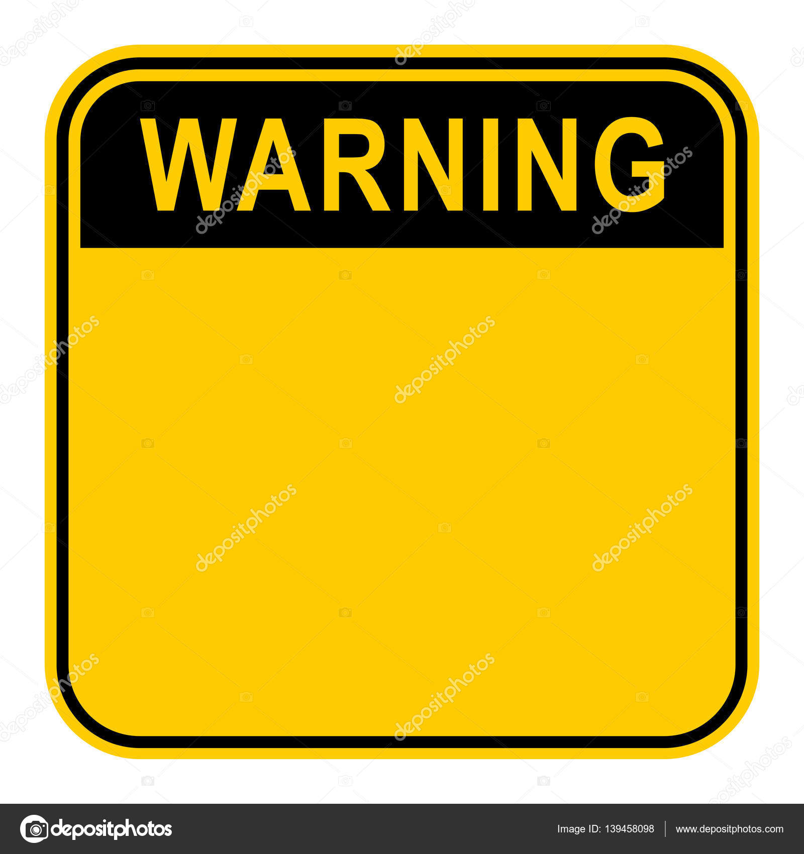 Sticker Warning Safety Sign — Stock Vector © ifeelgood #139458098