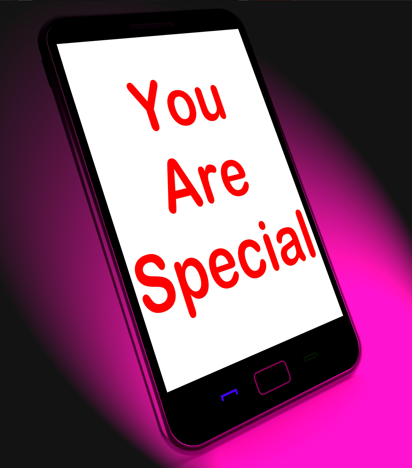 You are special on mobile means love romance or idiot photo