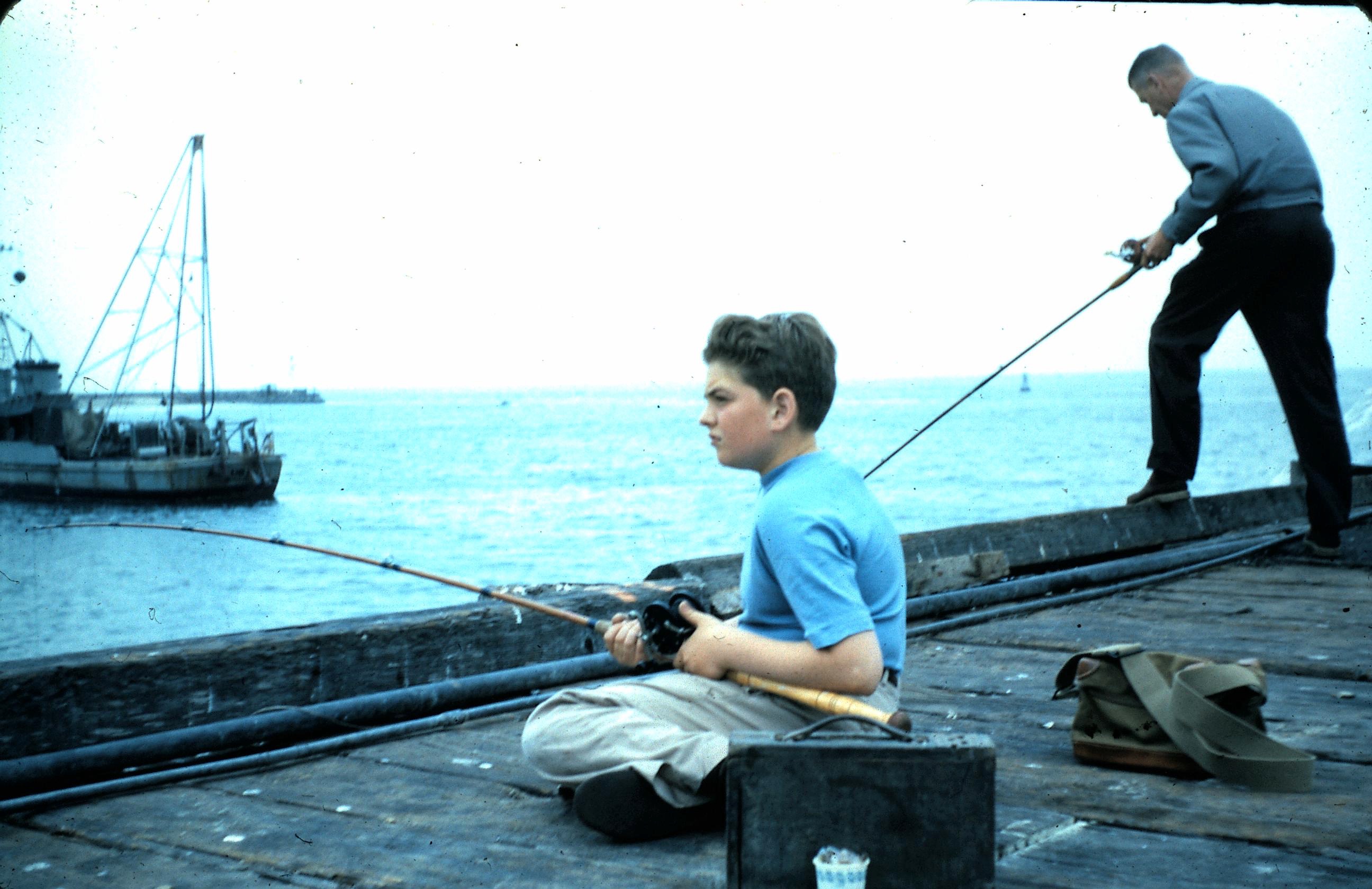 The Author As A Young Fisherman At The Santa Monica Pier, Taken No ...