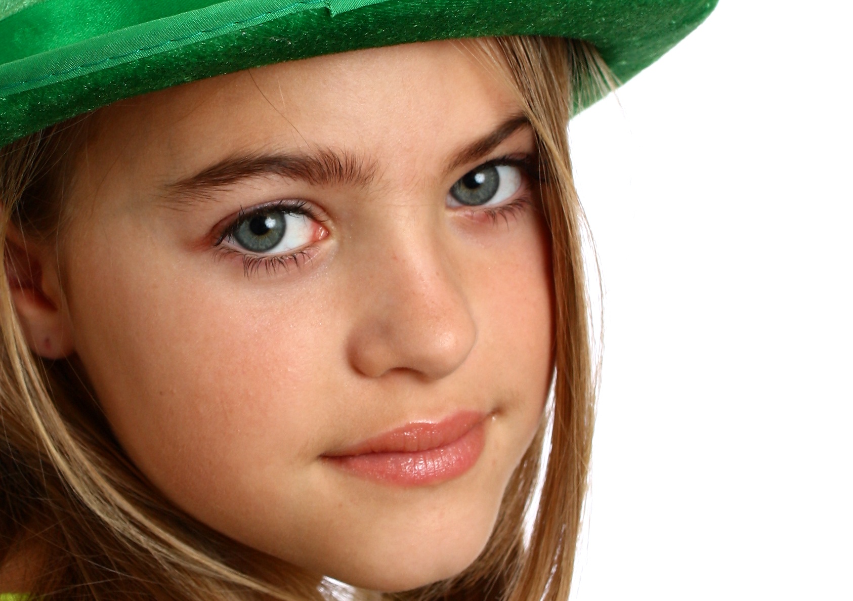 Young girl dressed for saint patrick's d photo