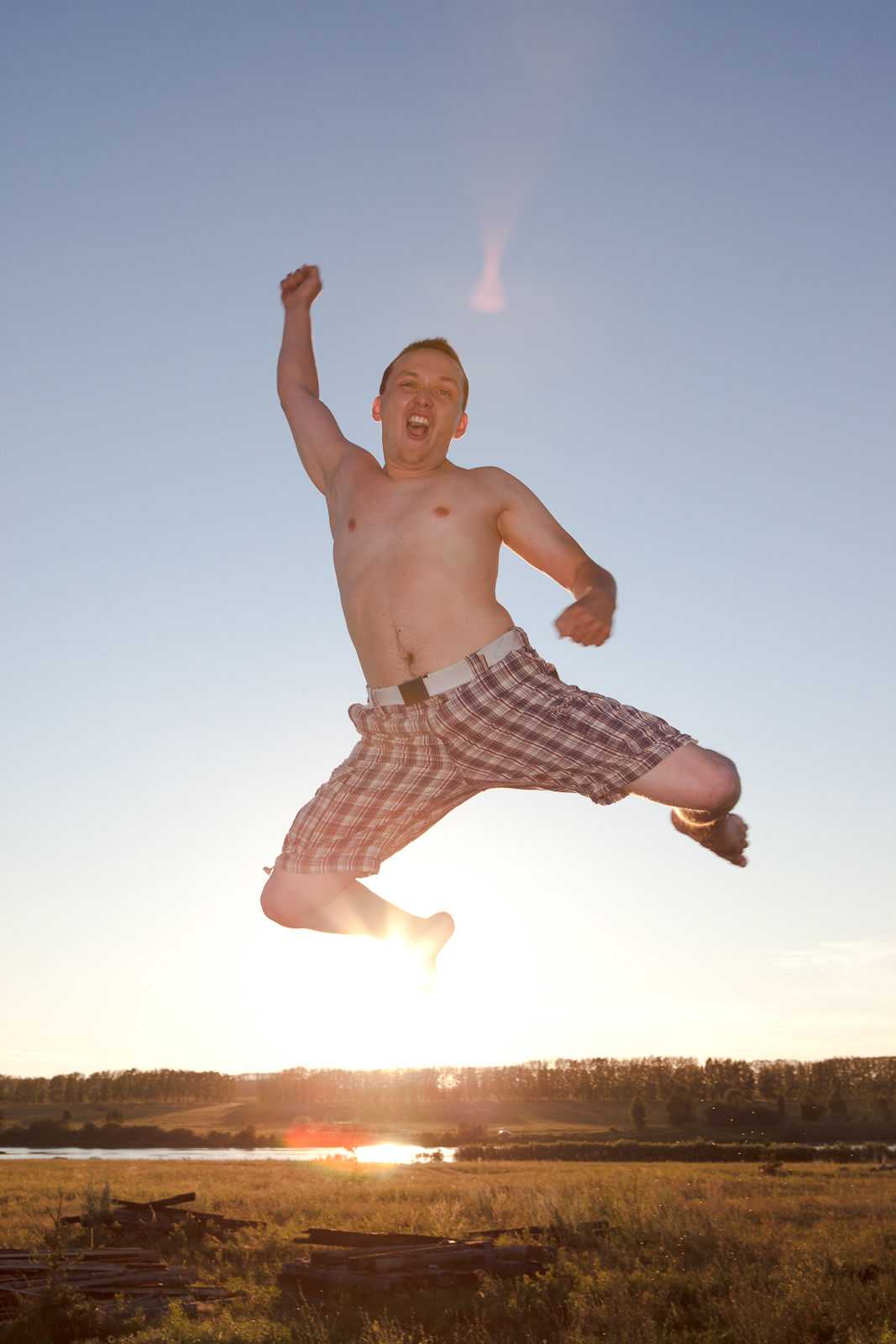 Young jumping man, Sky, Male, Man, Nature, HQ Photo