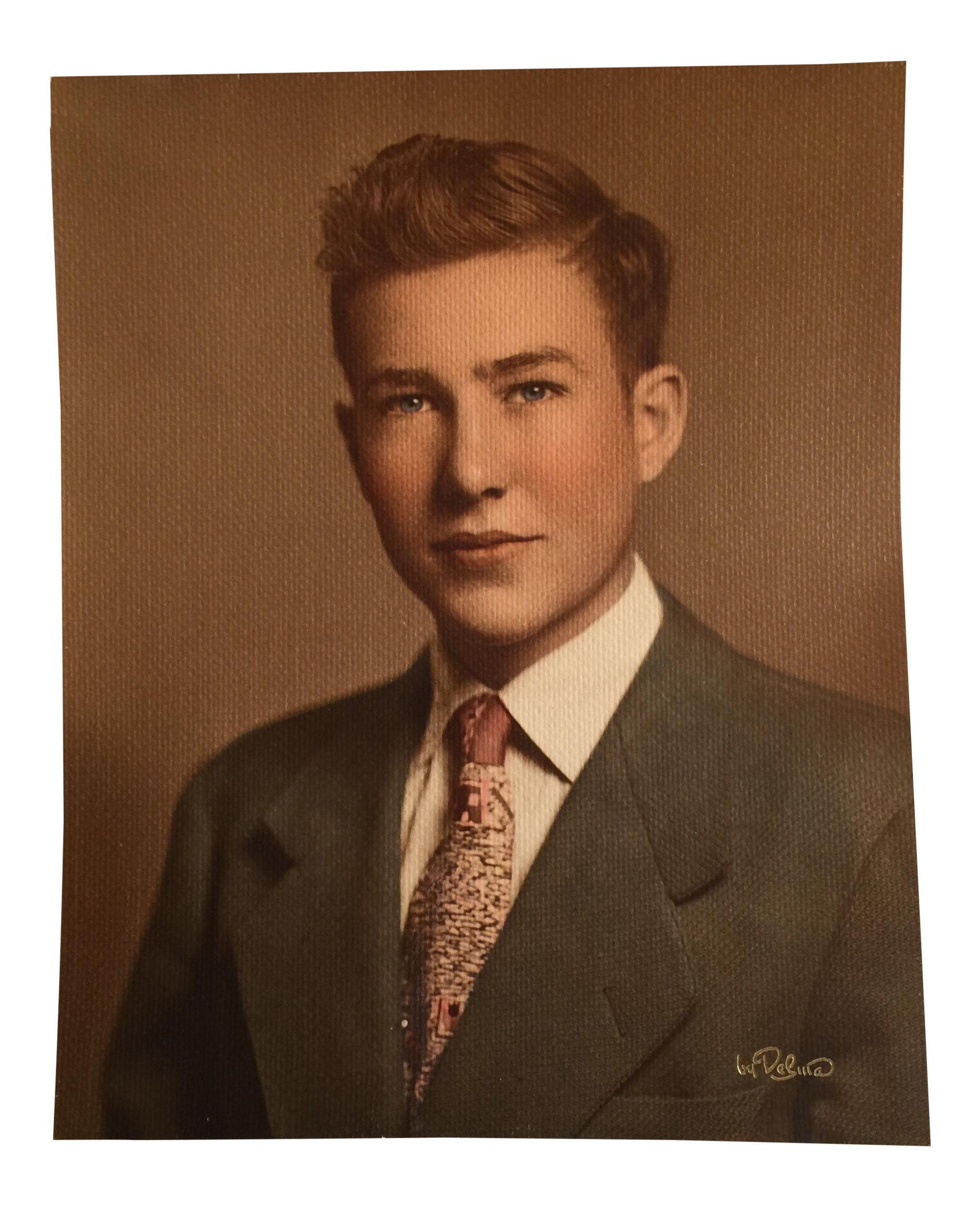 1950 Young Man Graduation Photo Portrait | Chairish