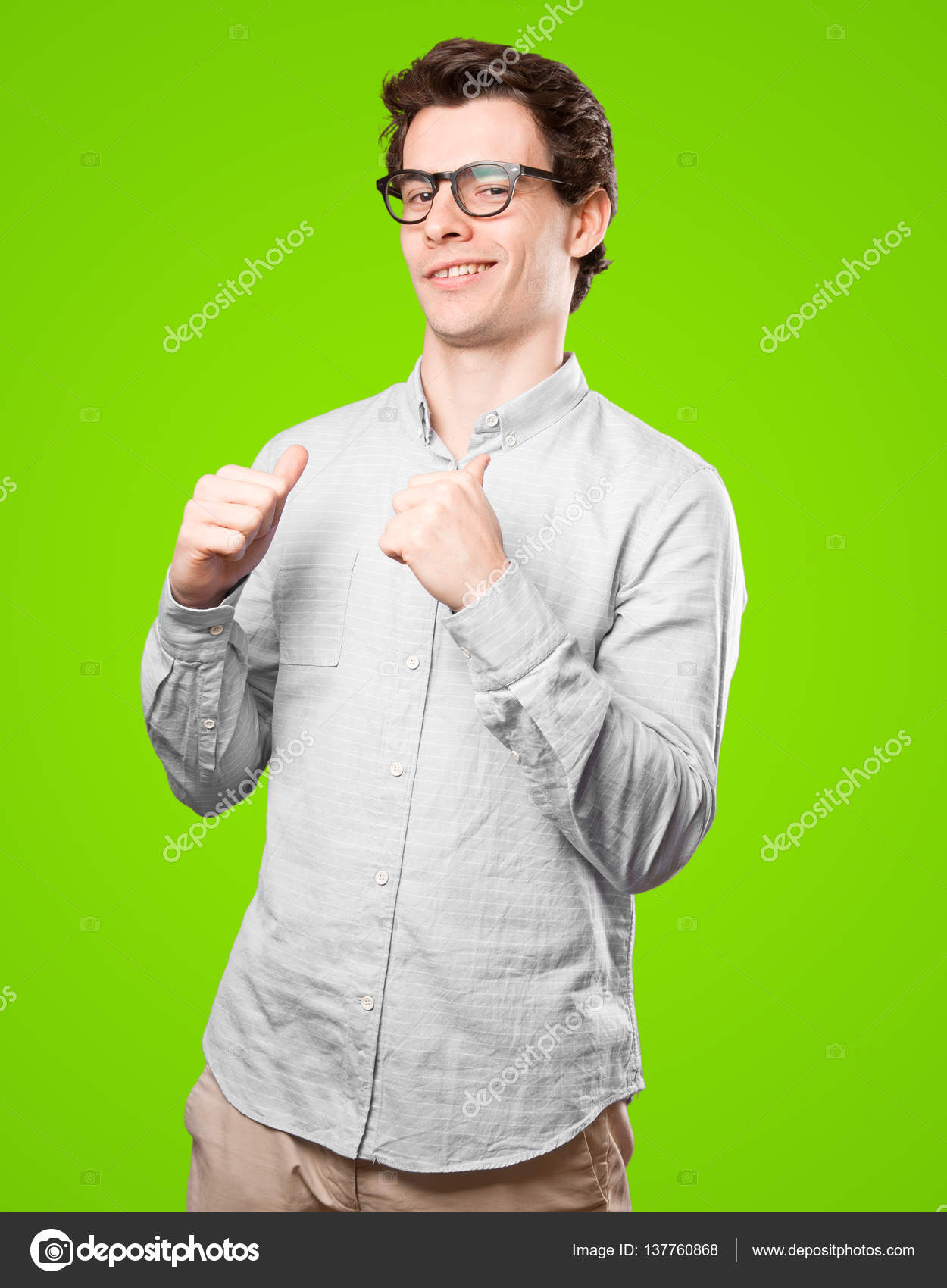 Haughty young man posing — Stock Photo © agongallud #137760868