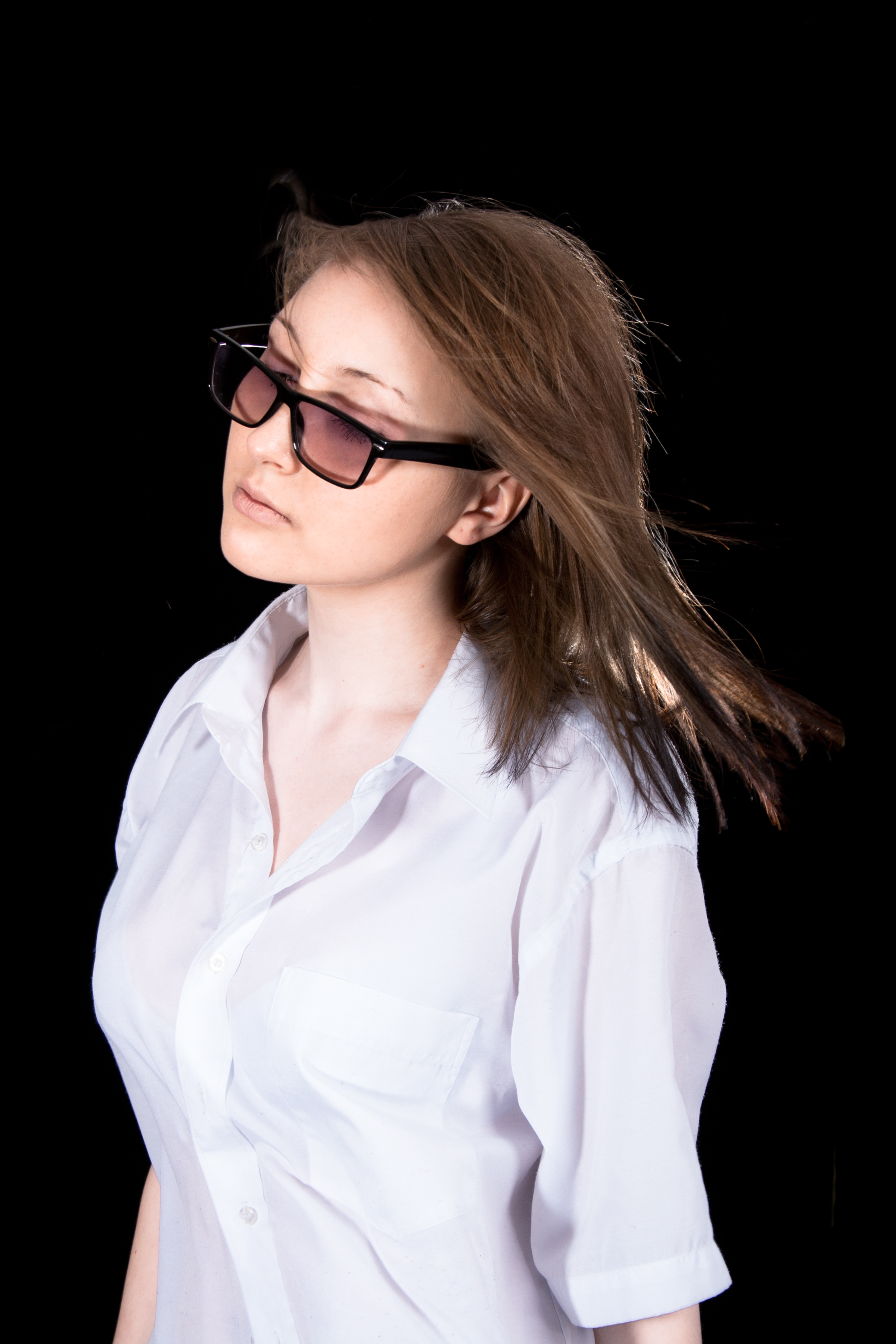 Young woman with glasses photo