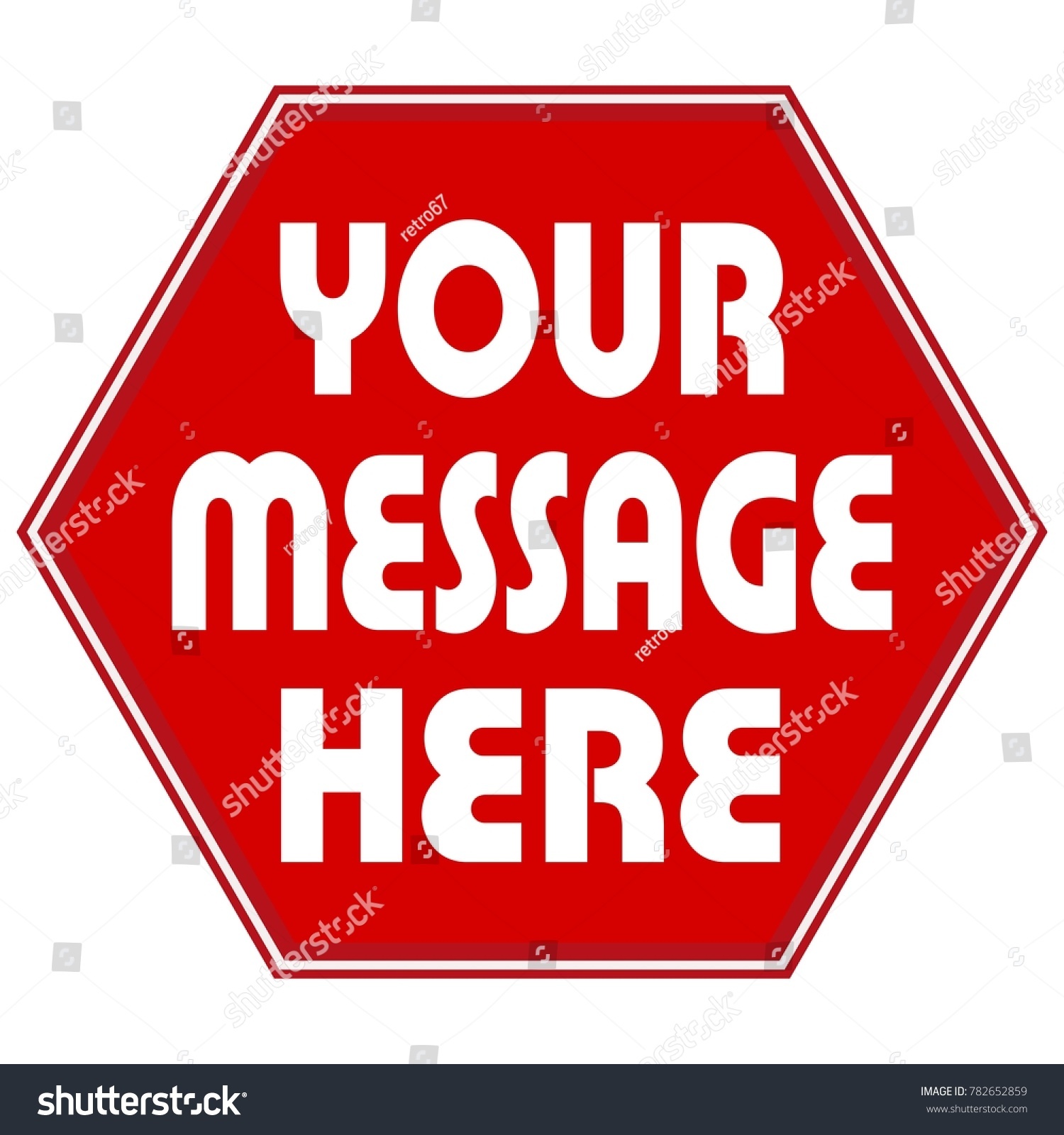 Inscription Your Message Here Against Background Stock Vector ...