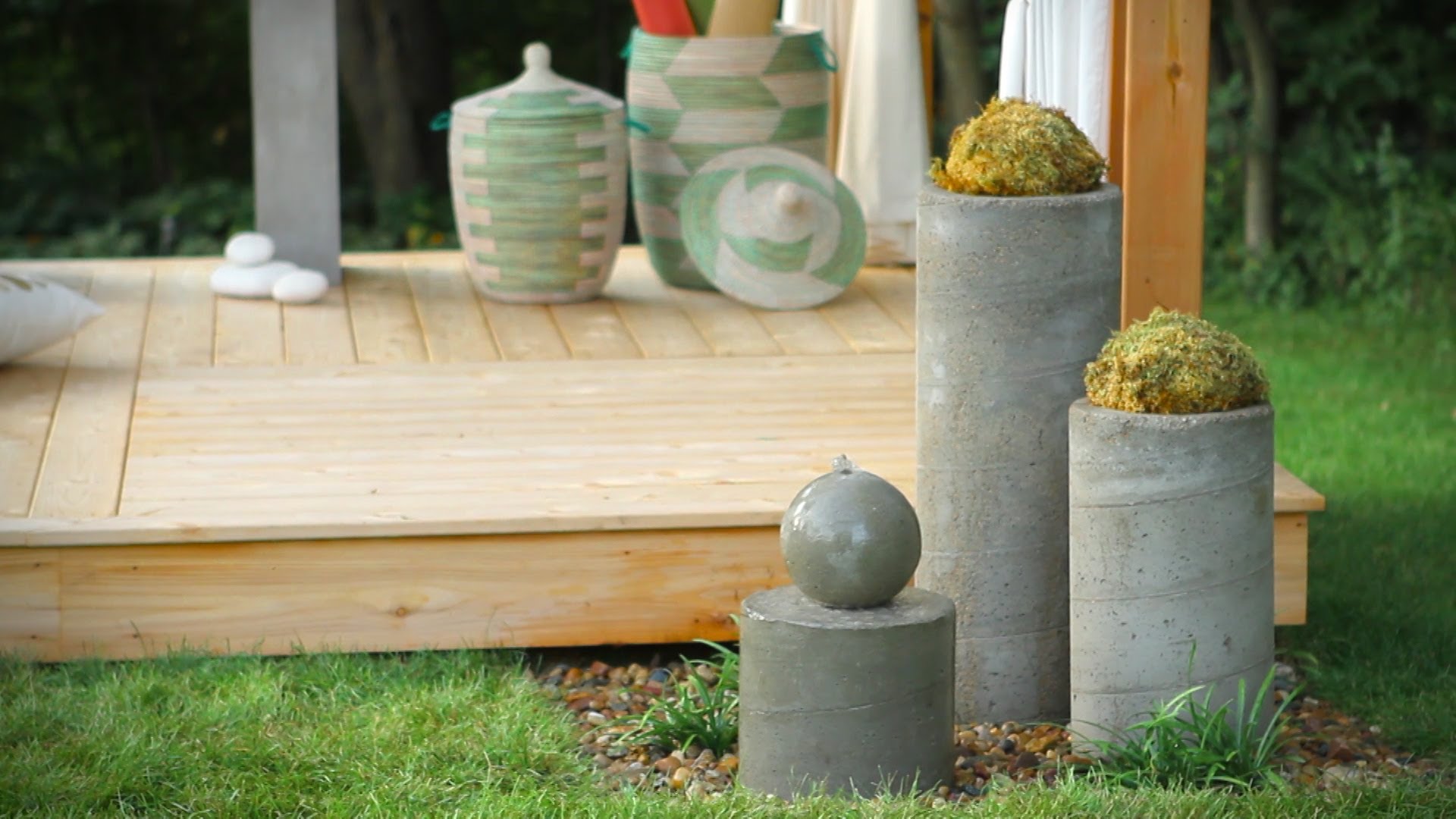 How to Build an Outdoor Zen Garden Water Fountain - YouTube