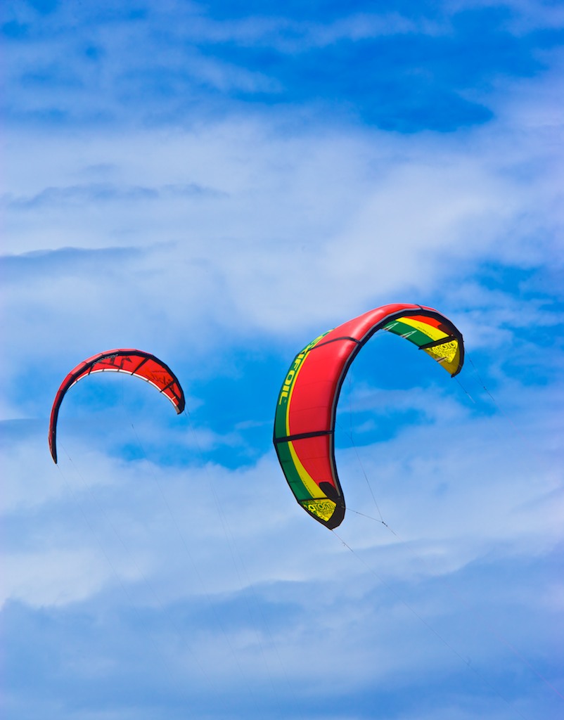 Zenn's Kite, Blue, Clouds, Glide, Kite, HQ Photo
