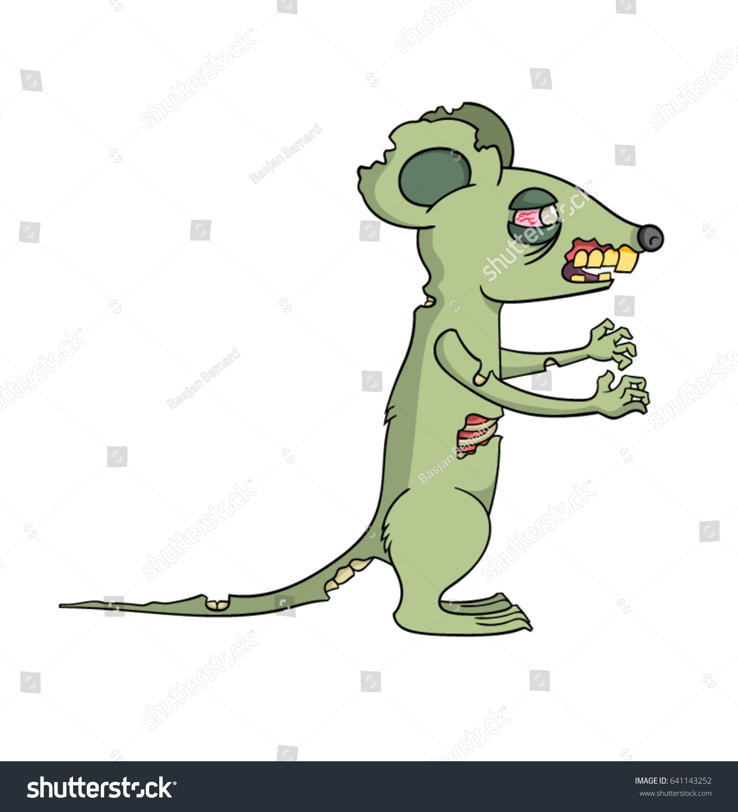 Cartoon Zombie Mouse Stock Vector 641143252 - Shutterstock