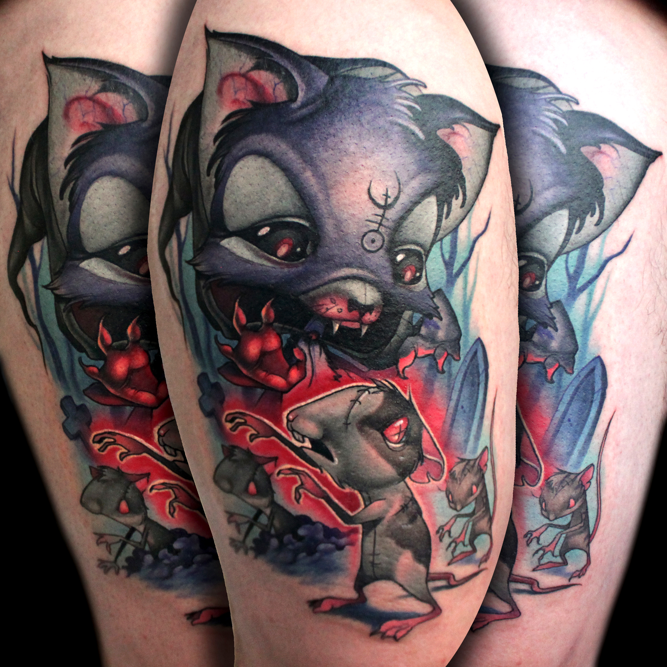 Zombie Mouse Tattoo |