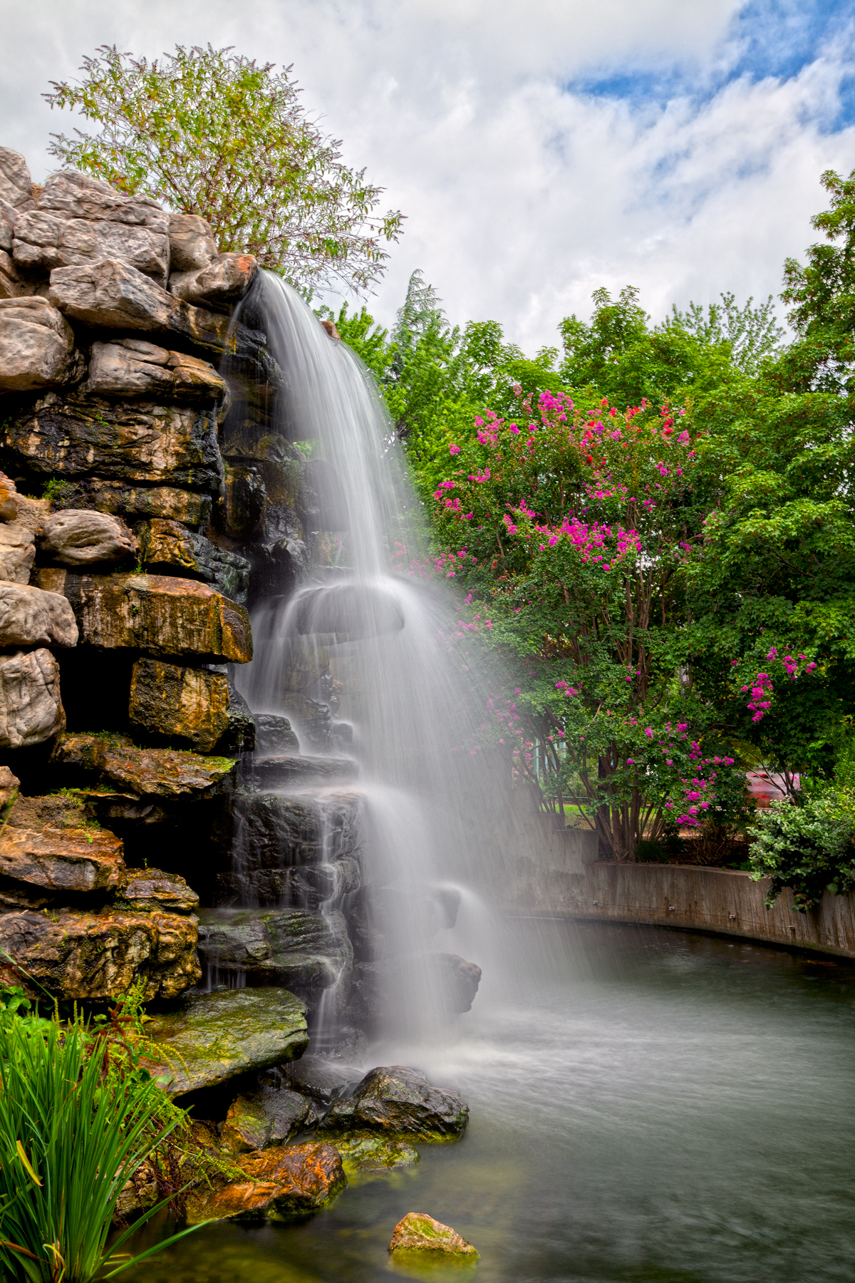Zoo waterfall - hdr photo
