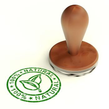 100% Natural Stamp Shows Pure Genuine Products