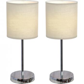 Urban Shop Brushed Steel Lamp - Walmart.com