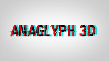 How to Make ANAGLYPH 3D Text - YouTube