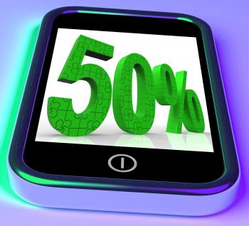 50 On Smartphone Shows Mobile Marketing And Special Promotions