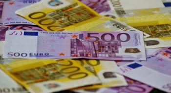500 Euro Banknote Under 200 Banknote