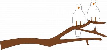 Doves on a Branch for V Day Icons PNG - Free PNG and Icons Downloads