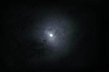 A grey moon