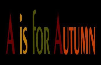 A is for Autumn - Black