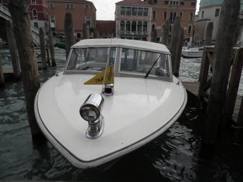 A water taxi in Venice
