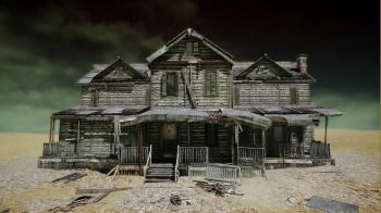 3D model UE4 Abandoned wooden house modular V01 Updated