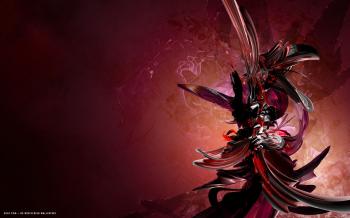 3d abstract red shattered glass design art render hd widescreen ...