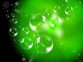 Abstract Bubbles Background Shows Beautiful Creative Spheres