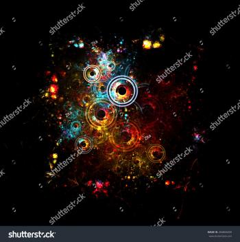 Abstract Fractal Grunge Background Fractal Art Stock Illustration ...