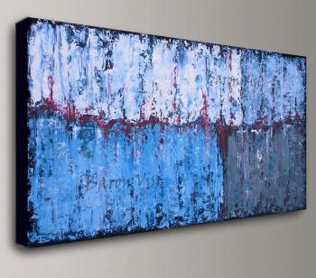 blue abstract painting acrylic painting art painting white