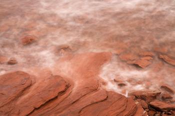 Abstract Red Sandstone Coast