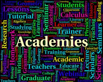 Academies Word Indicates Naval Academy And College