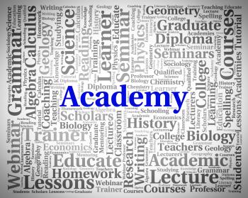 Academy Word Shows School Schools And Colleges