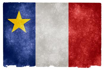 Acadian Grunge Flag