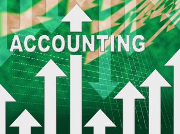 Accounting Graph Shows Paying Taxes And Accounts