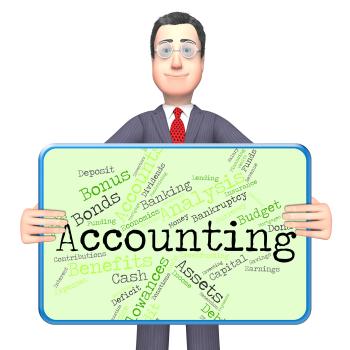 Accounting Words Indicates Balancing The Books And Accountant