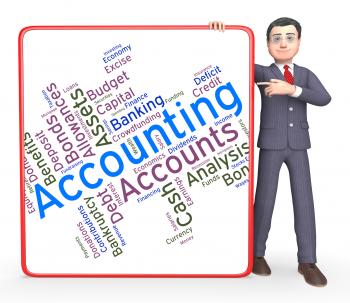 Accounting Words Represents Balancing The Books And Accountant