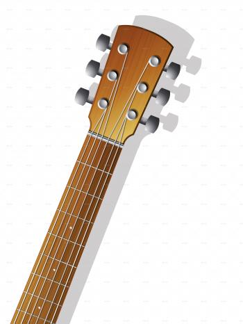 Acoustic Guitar Neck by bomberclaad | GraphicRiver