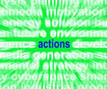 Actions Word Shows Behaviour Manner And Conduct