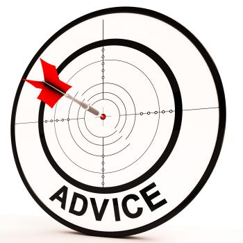 Advice Target Shows Support Help And Information